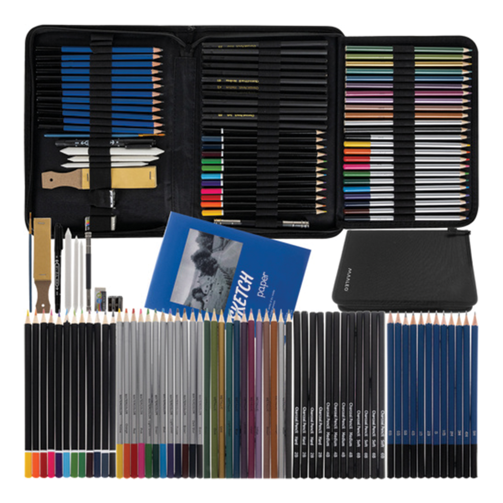 Sada na malování a skicování 74 ks