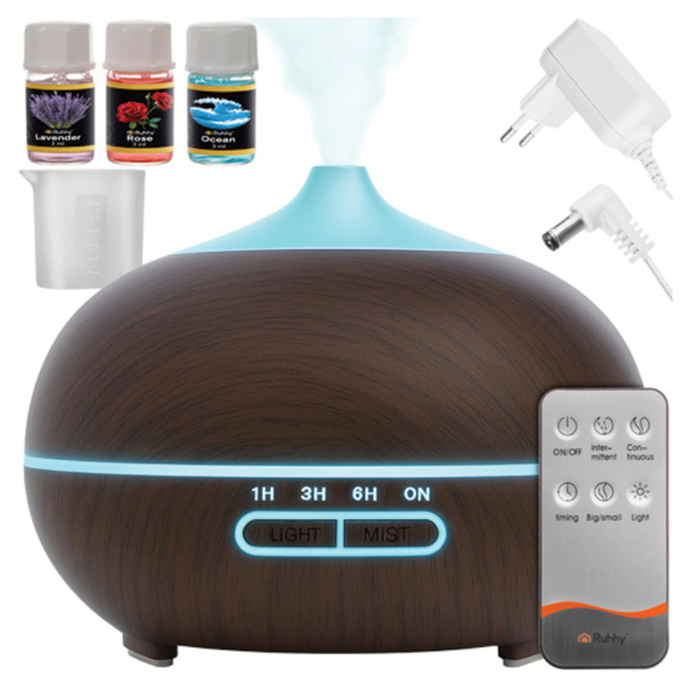 Zvlhčovač vzduchu s ionizátorem 400 ml tmavě hnědý