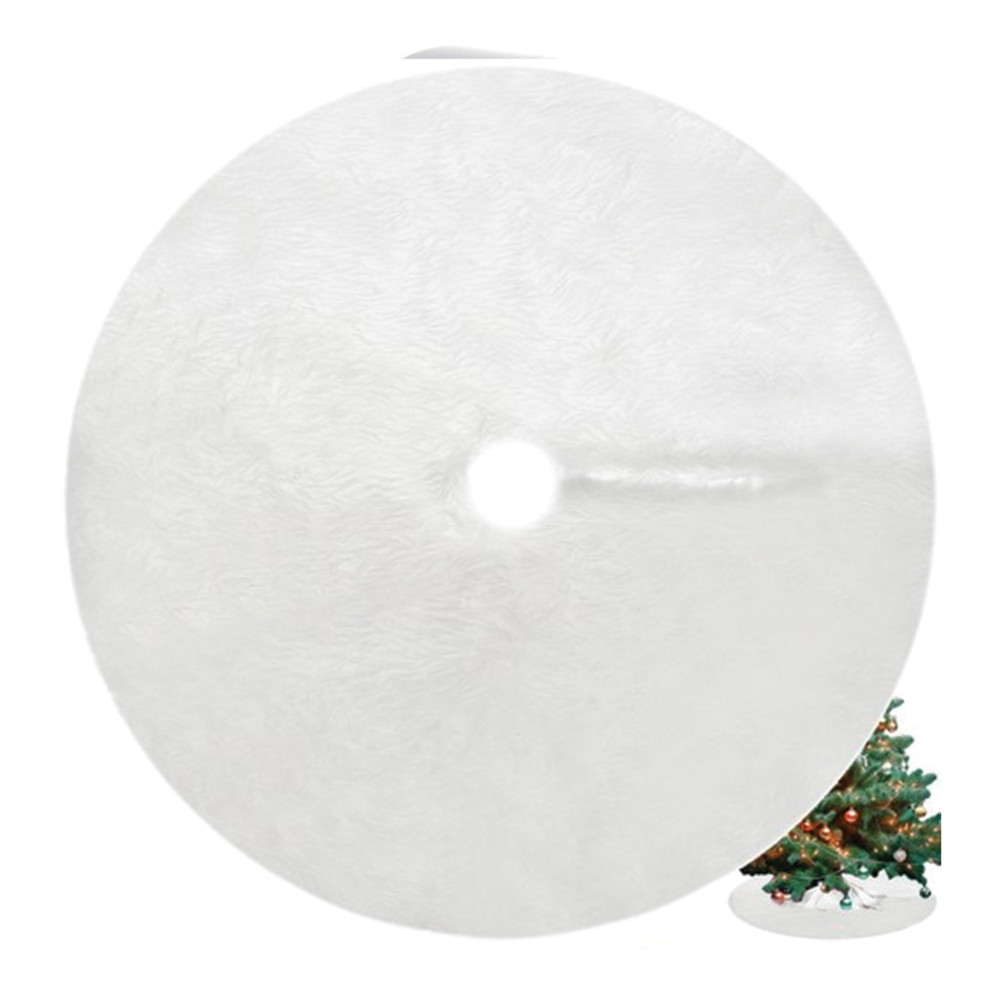 Podložka pod vánoční stromek, bílá, 90 cm