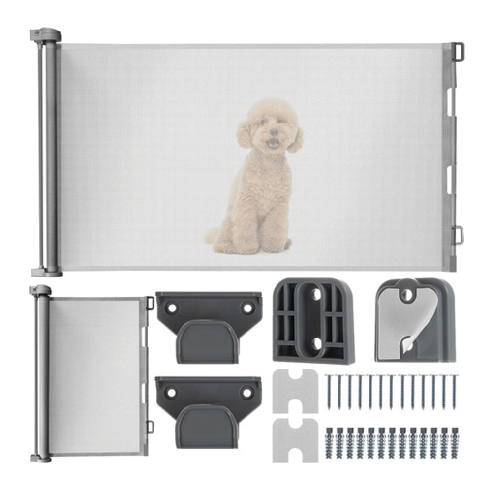 Skládací bezpečnostní zábrana 160 × 85 cm, šedá