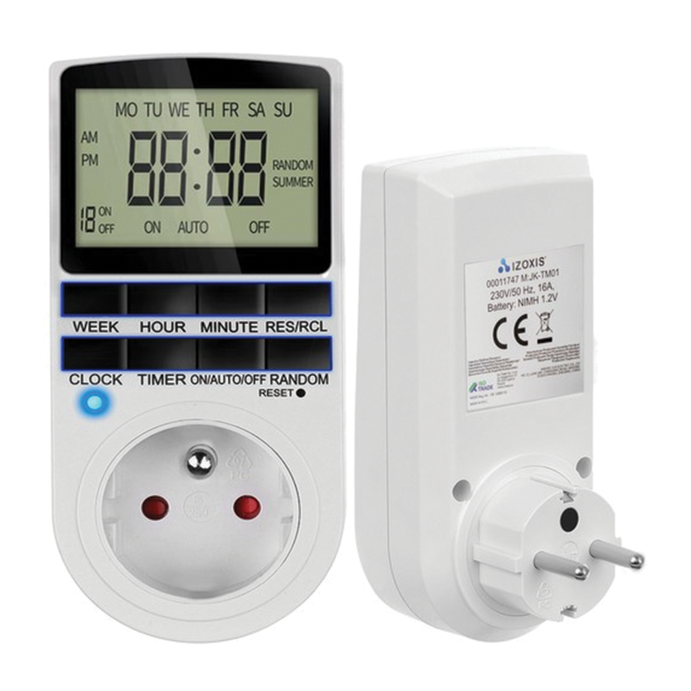 Časový spínač do zásuvky - zapnutí a vypnutí