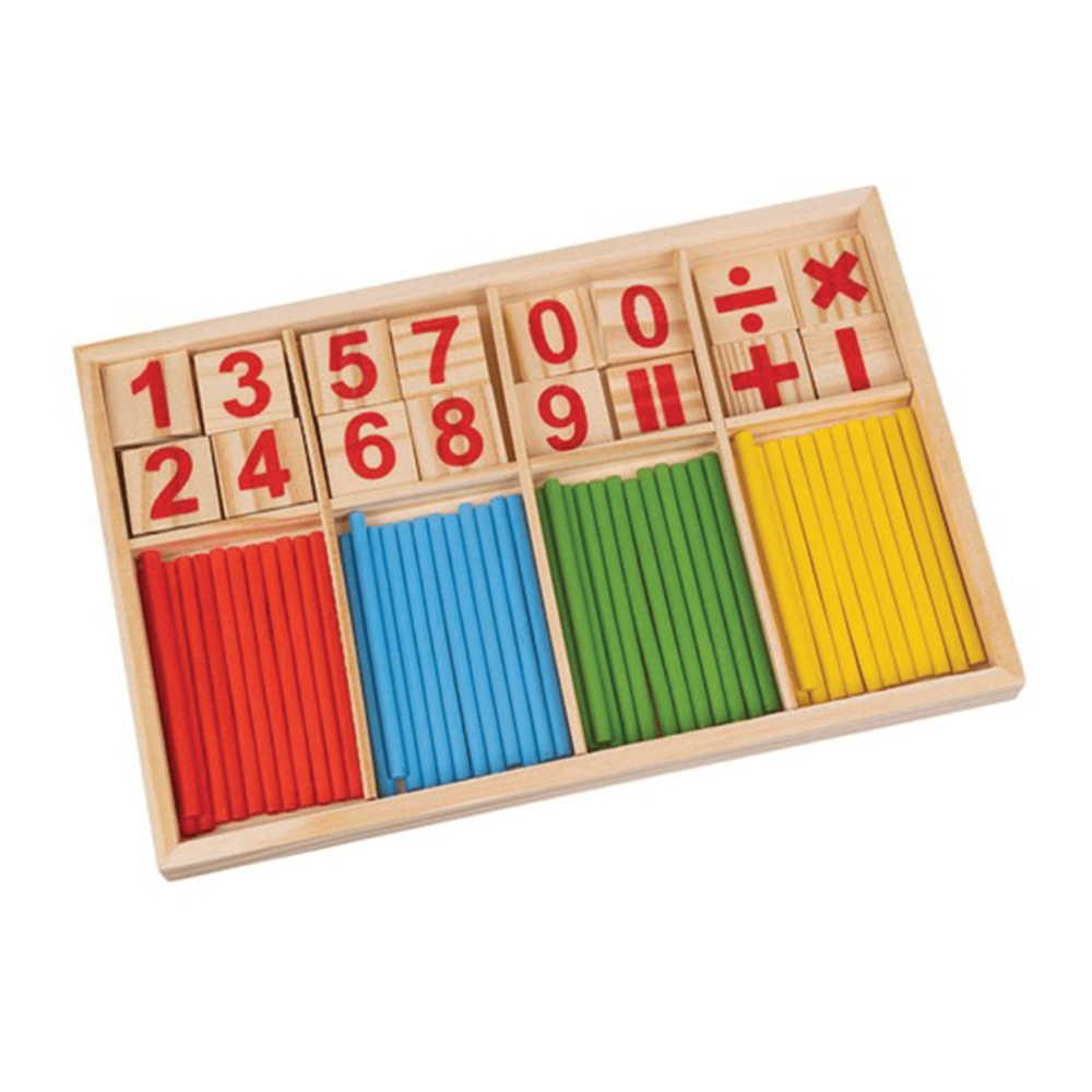 Montessori Dřevěná vzdělávací hra s čísly