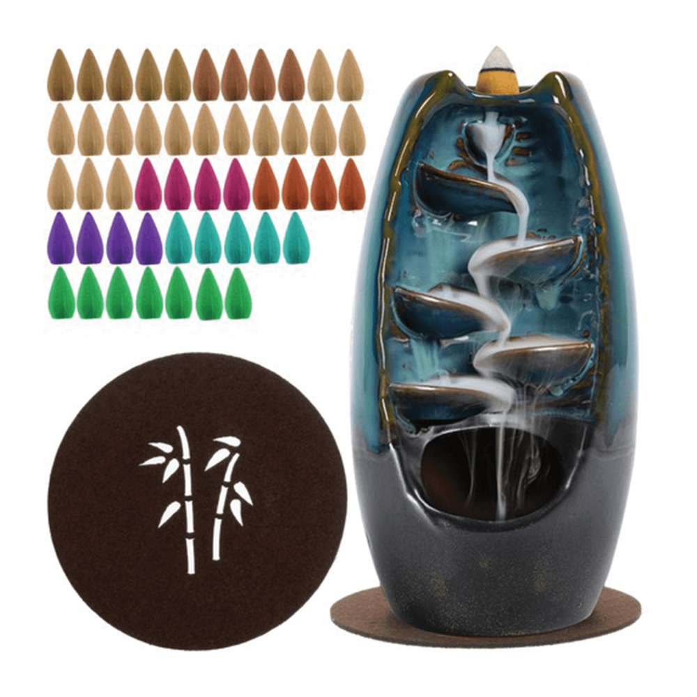 Keramická aromalampa kouřový vodopád