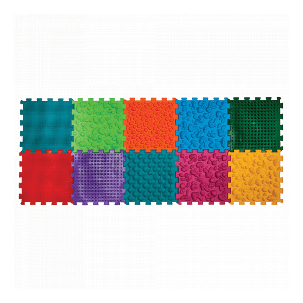 Masážní ortopedická podložka - Puzzle Mix - 10 modulů