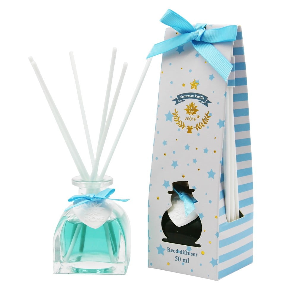 Difuzér, 50 ml, s tyčinkami, Snowman Vanila