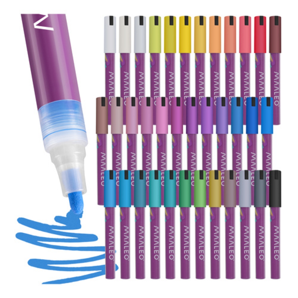 Sada akrylových fixů, 36 ks